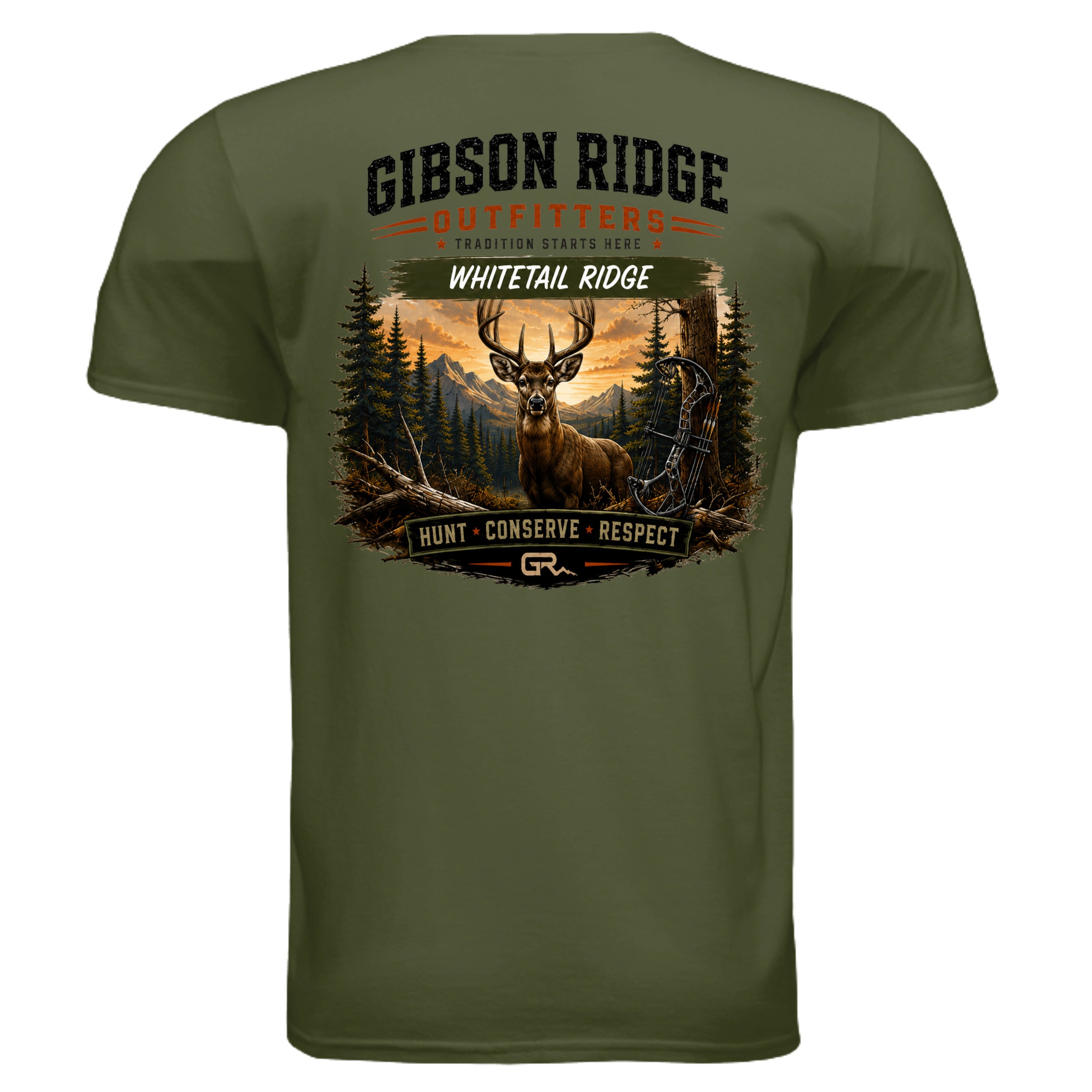 MILITARY GREEN - G640 - BACK