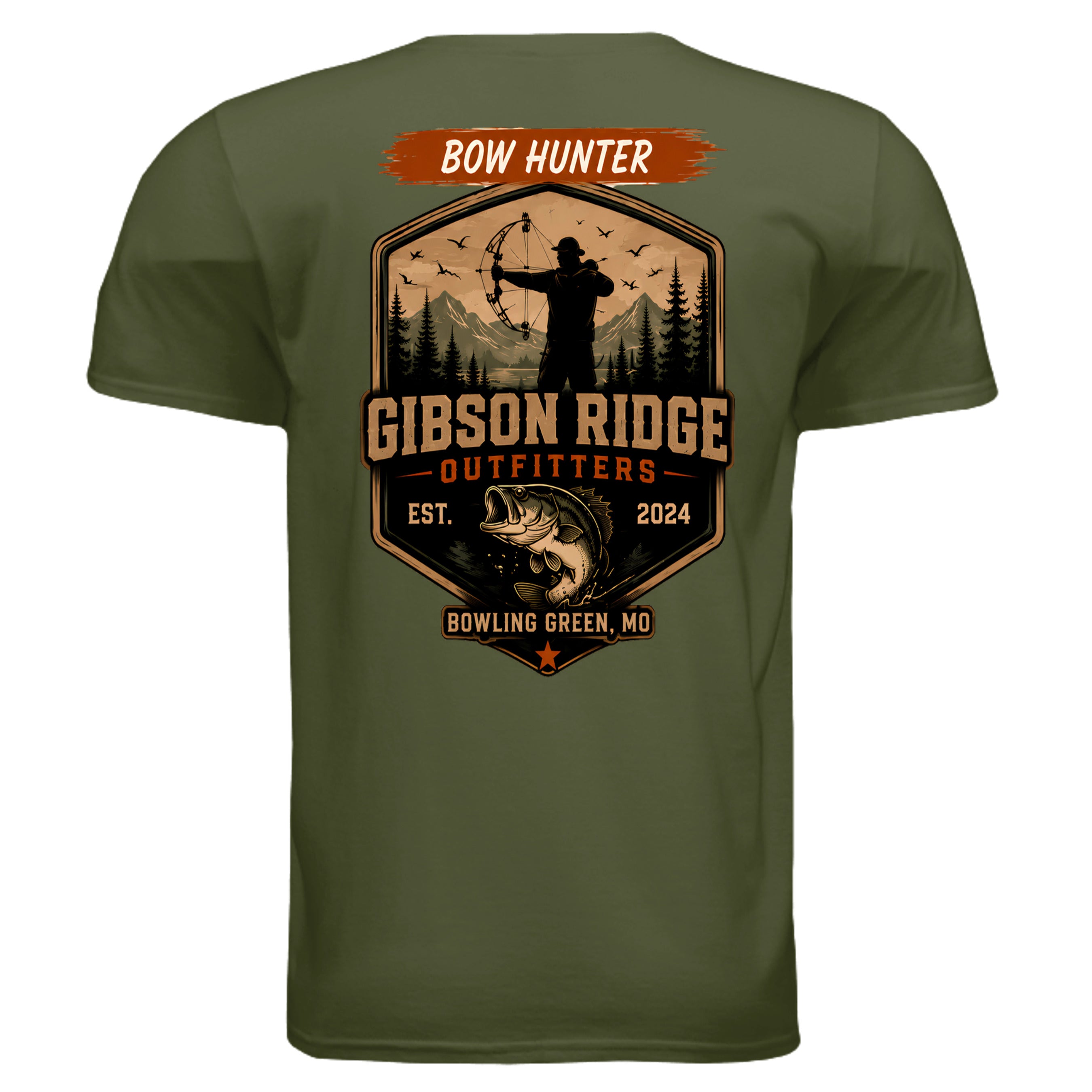 MILITARY GREEN - G640 - BACK