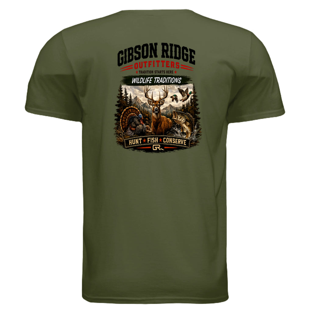 MILITARY GREEN - G640 - BACK