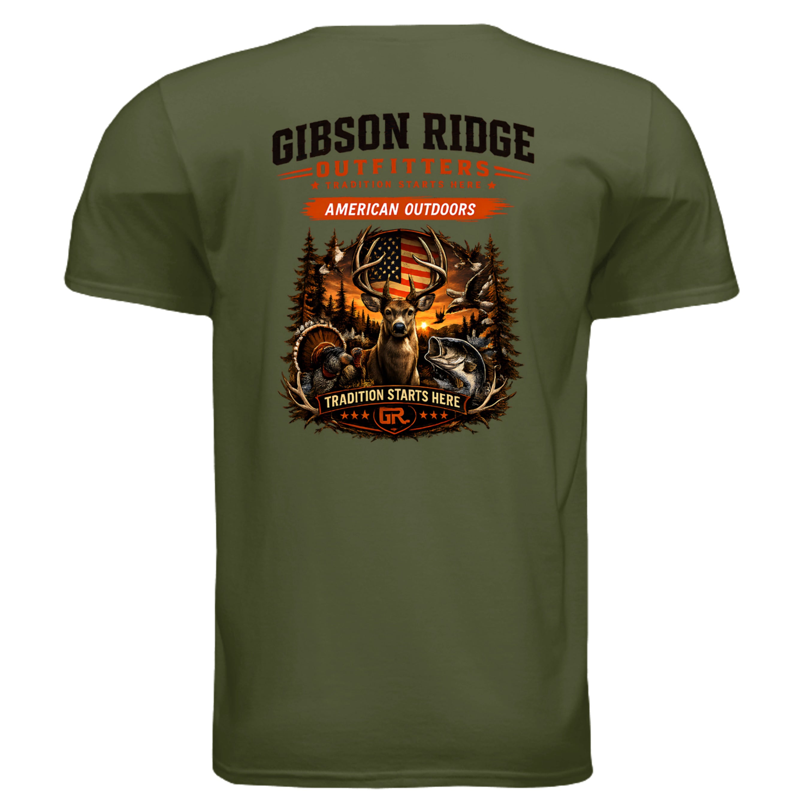 MILITARY GREEN - G640 - BACK