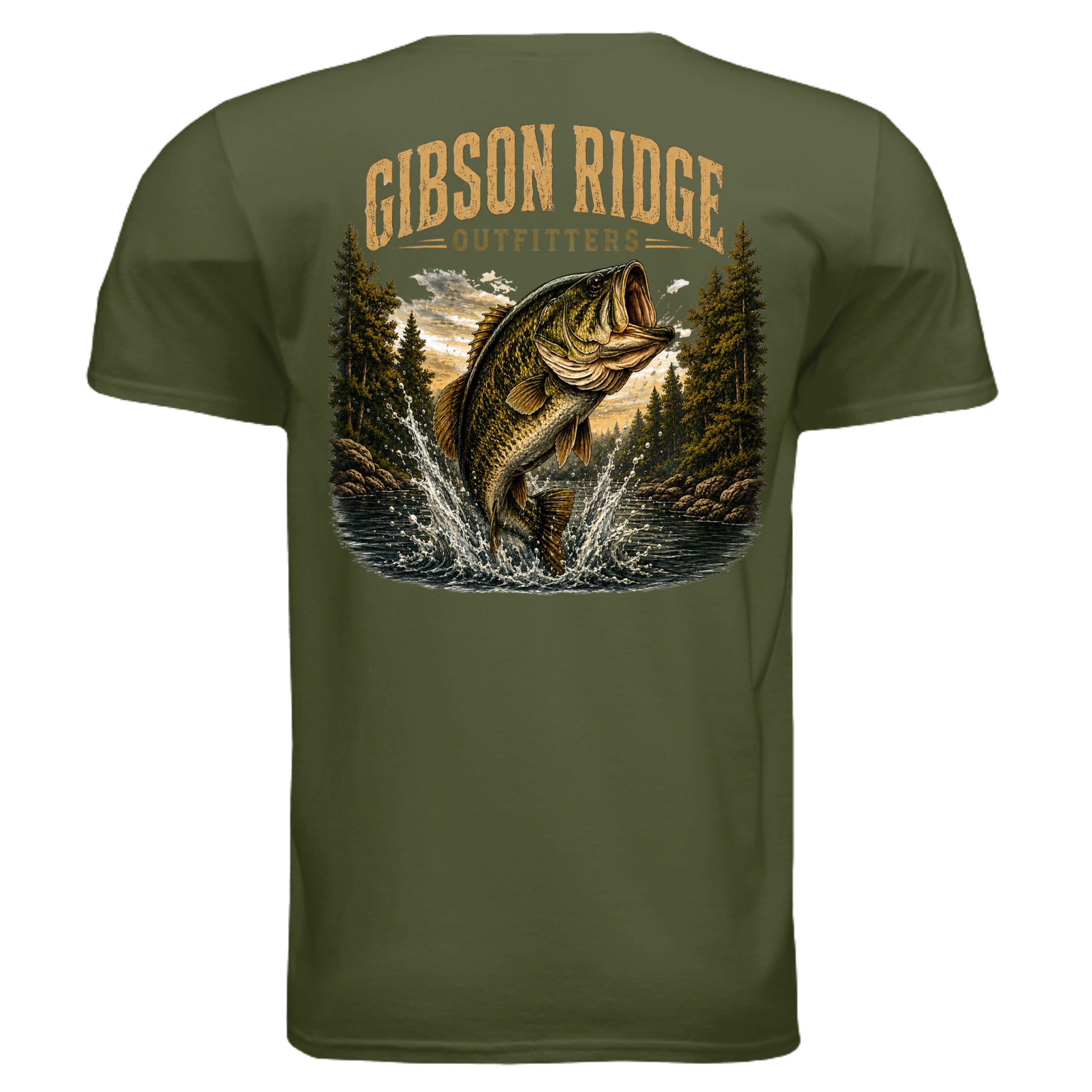 MILITARY GREEN - G640 - BACK