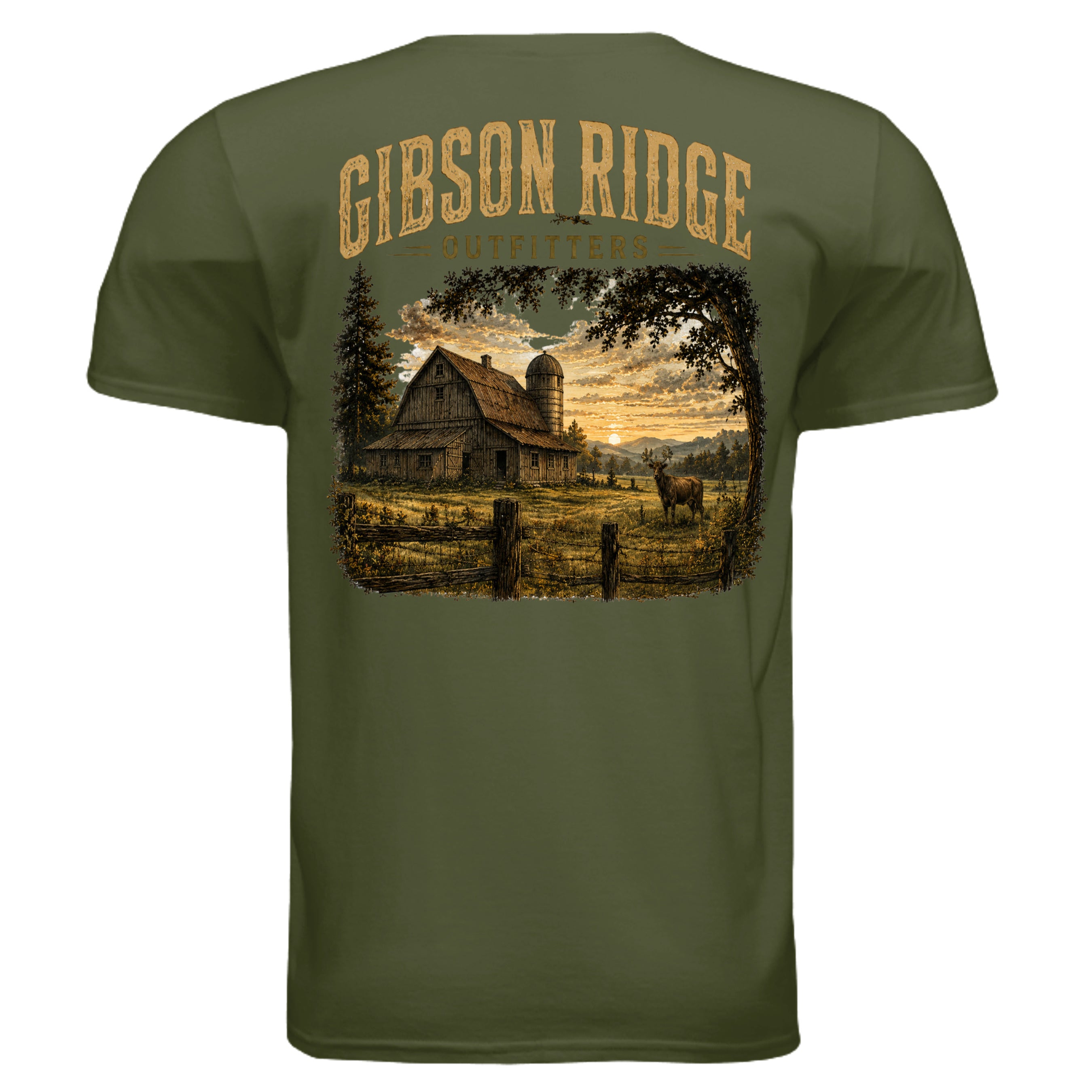 MILITARY GREEN - G640 - BACK