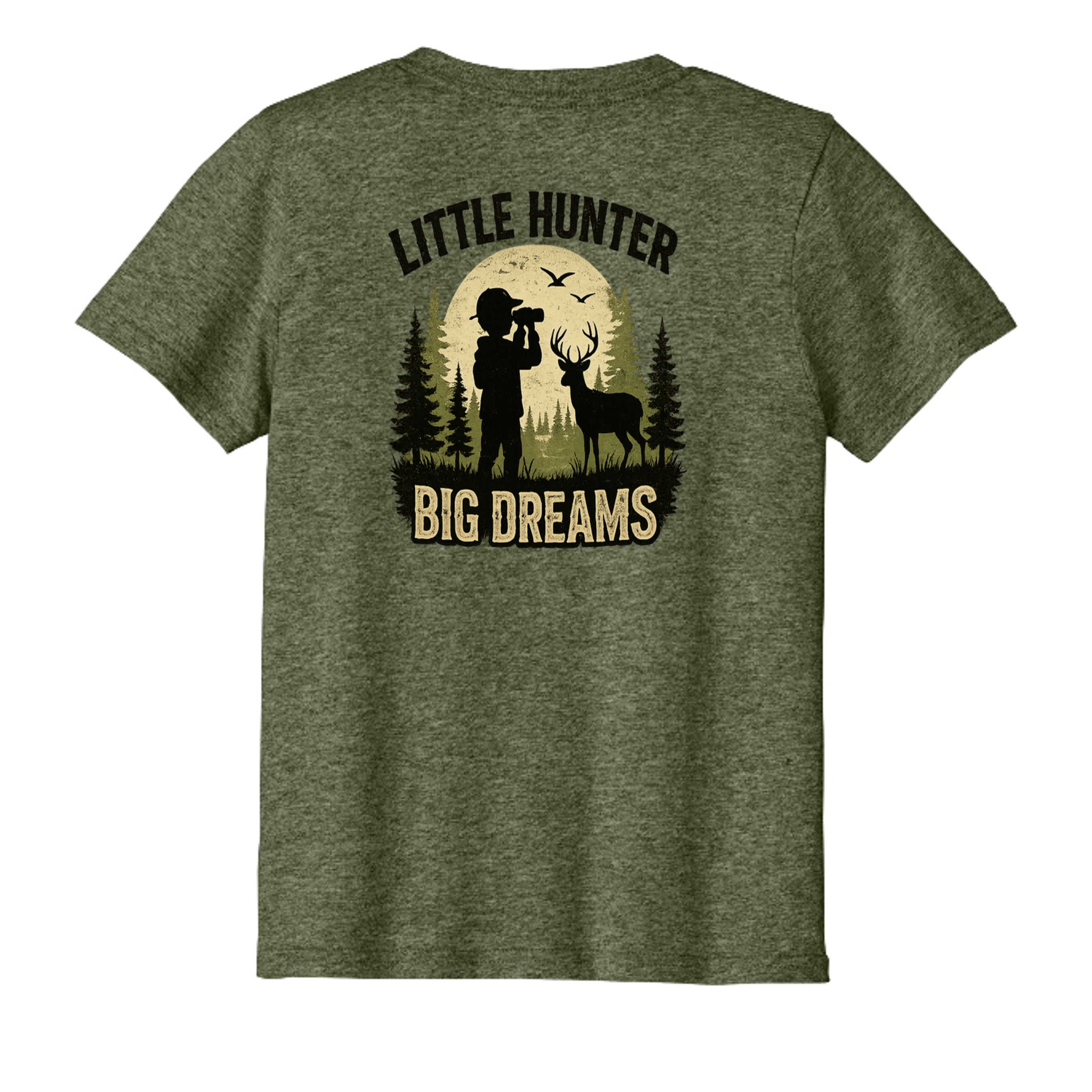 Olive Drab Green Heather - PC43Y - BACK